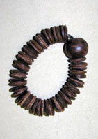 Wooden Disc Stretch Bracelet